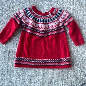 Tucker and Tate festive holiday Christmas sweater dress 18 month to 3 years